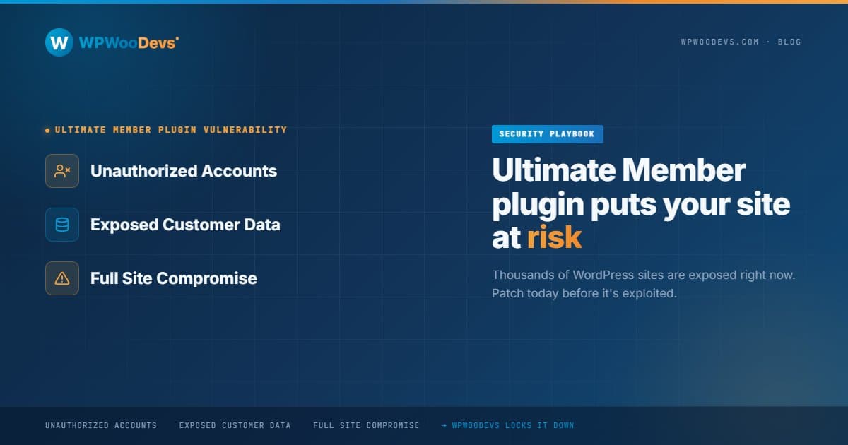 Ultimate Member Plugin Vulnerability: What WordPress Website Owners Need to Do Right Now